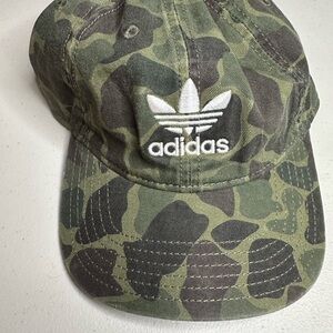 Adidas Logo Icon Snapback Camo Cap Hat Camouflage Women's New